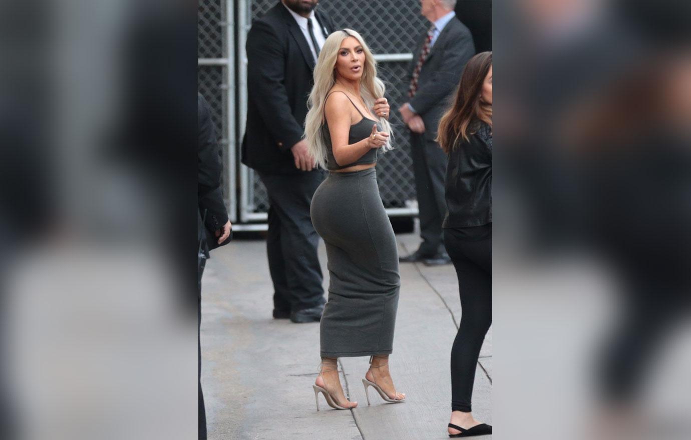 Kim Kardashian spotted at Jimmy Kimmel Live in Hollywood