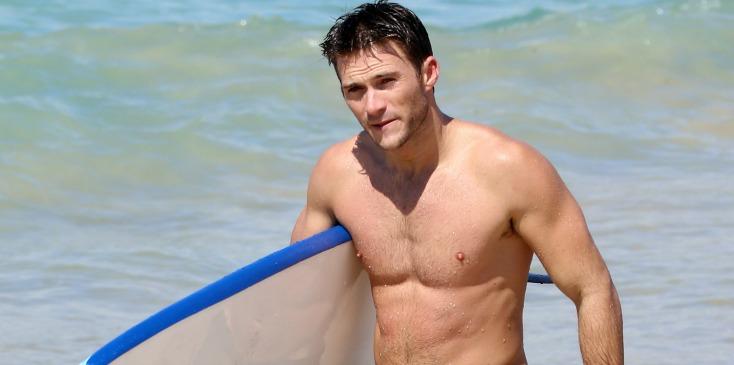 Scott eastwood shirtless abs beach h