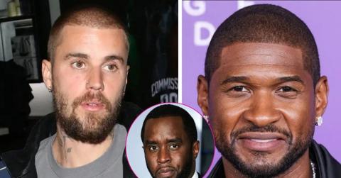 Composite photo of Justin Bieber, Sean 'Diddy' Combs and Usher