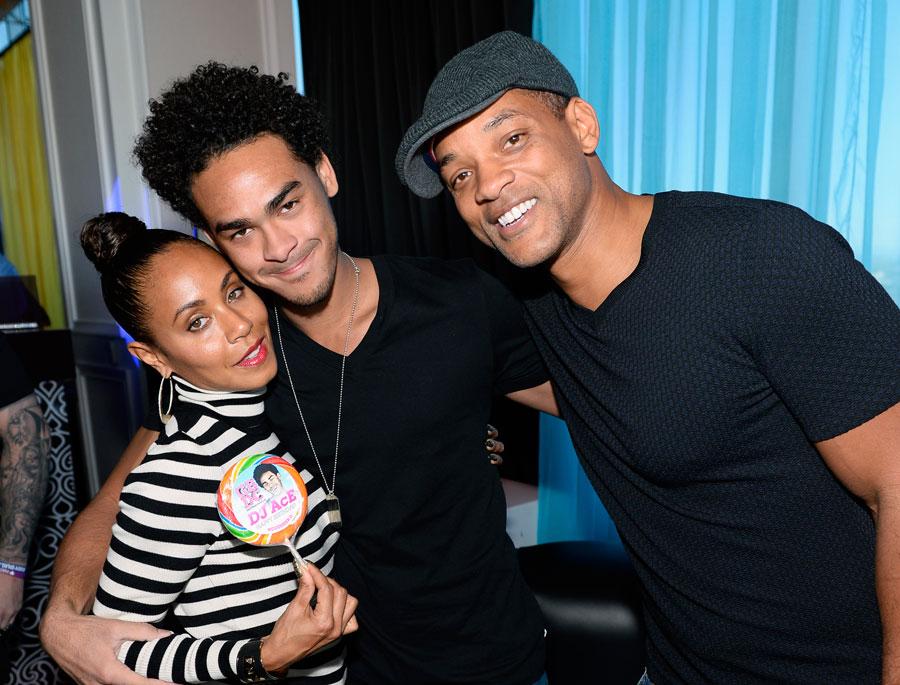 Jada Pinkett Smith_Trey Smith aka DJ Ace and Will Smith at GBDC at Palms Casino Resort