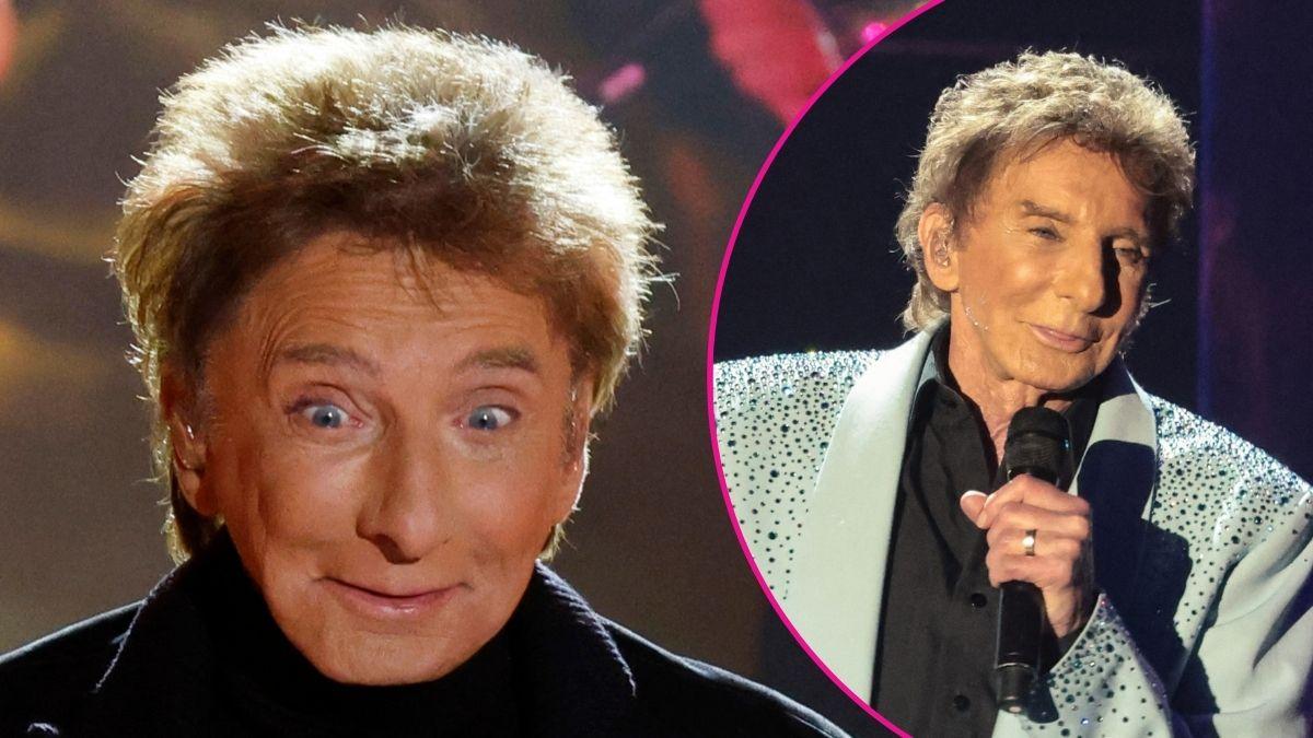 Composite photo of Barry Manilow.
