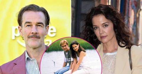 Composite photo of James Van Der Beek and Katie Holmes