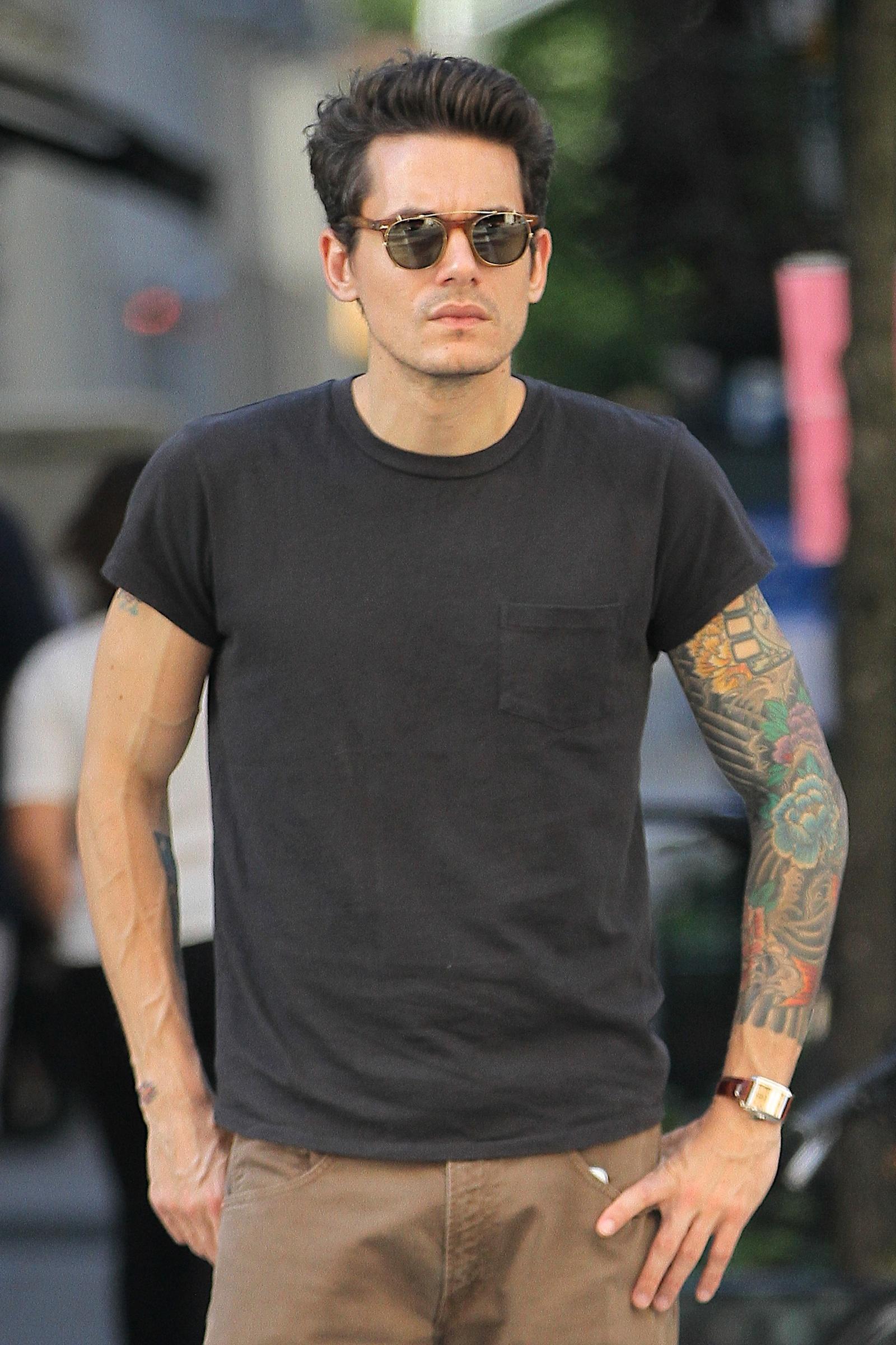 John Mayer spotted taking an afternoon stroll today in New York City