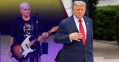 Composite photo of Donald Trump and The Chicks' Natalie Maines.