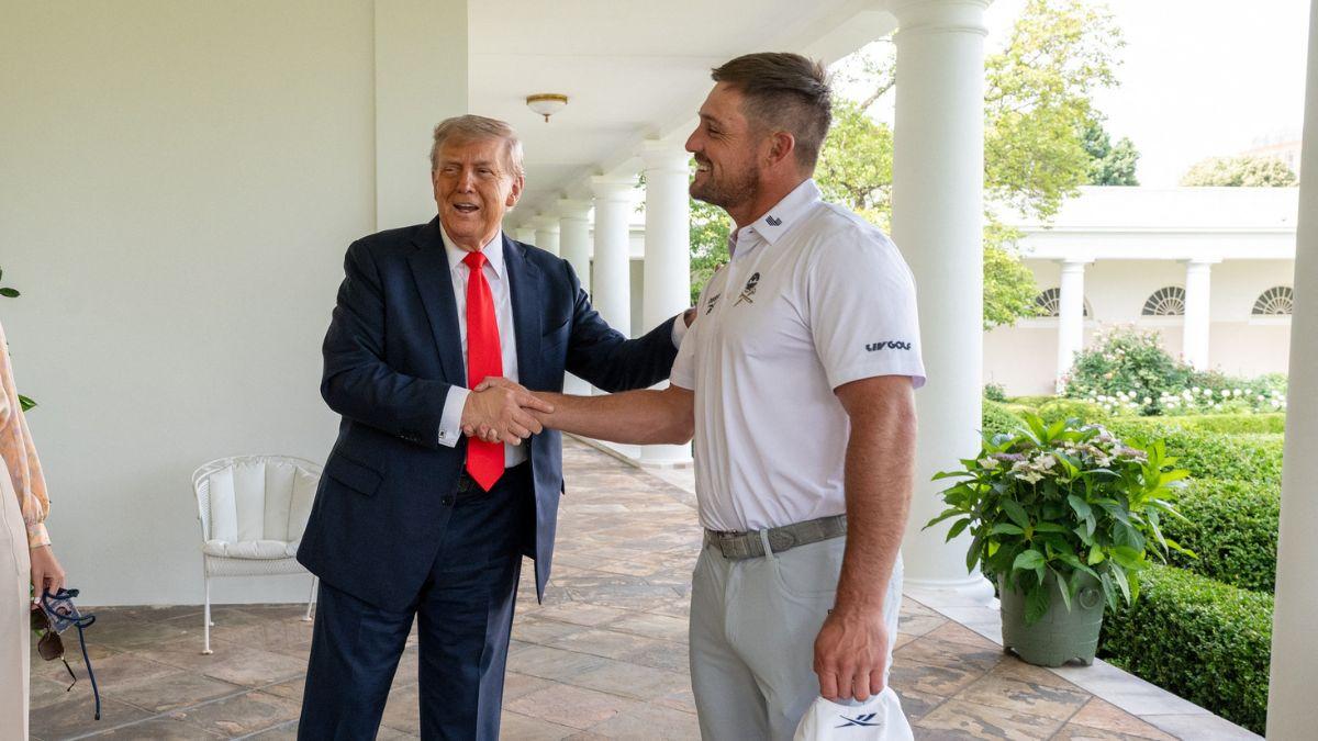 Image of Bryson DeChambeau is a big fan of Donald Trump.