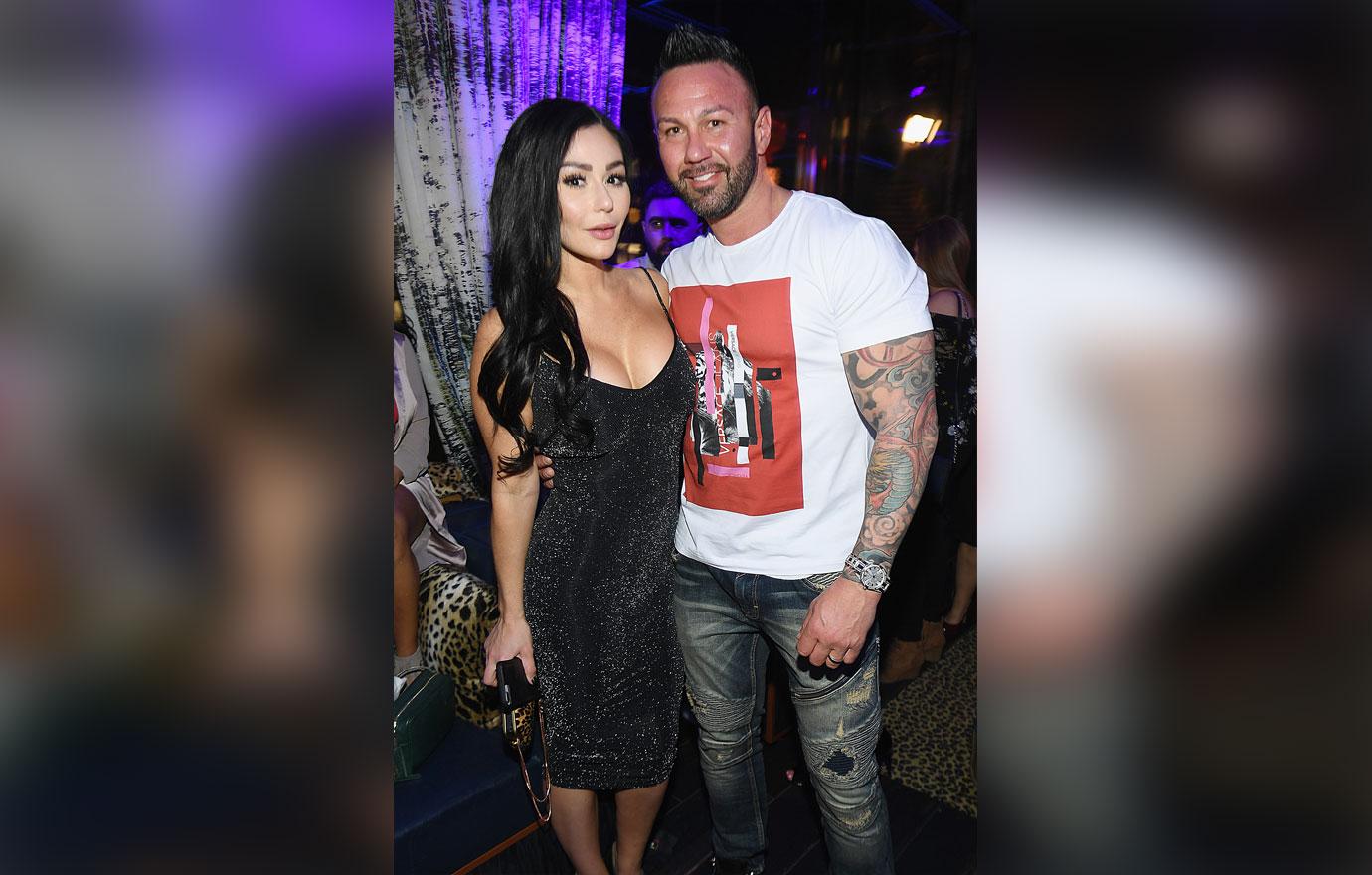 Jenni and roger at jersey shore family reunion premiere