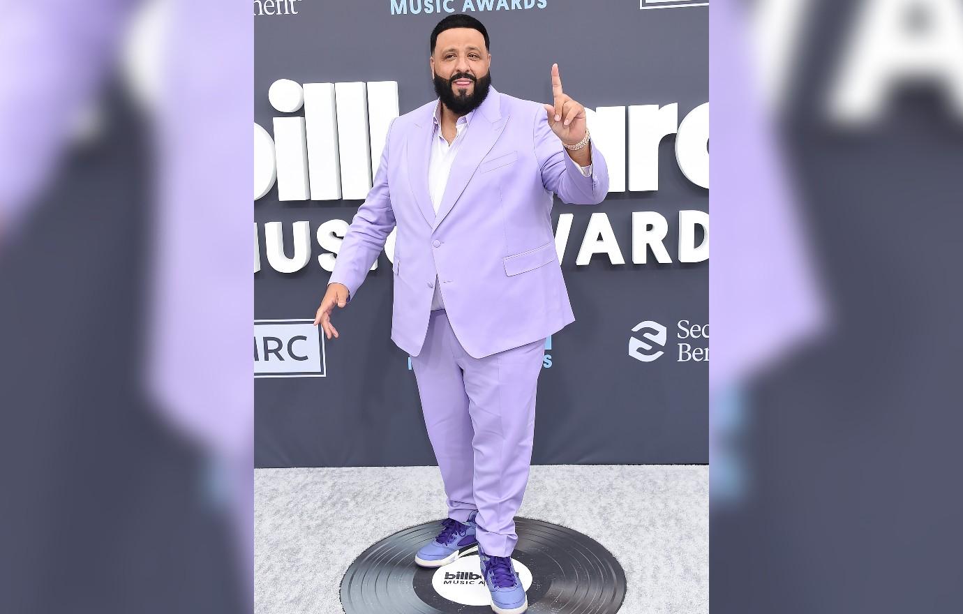 dj khaled dove cameron red carpet billboard music awards