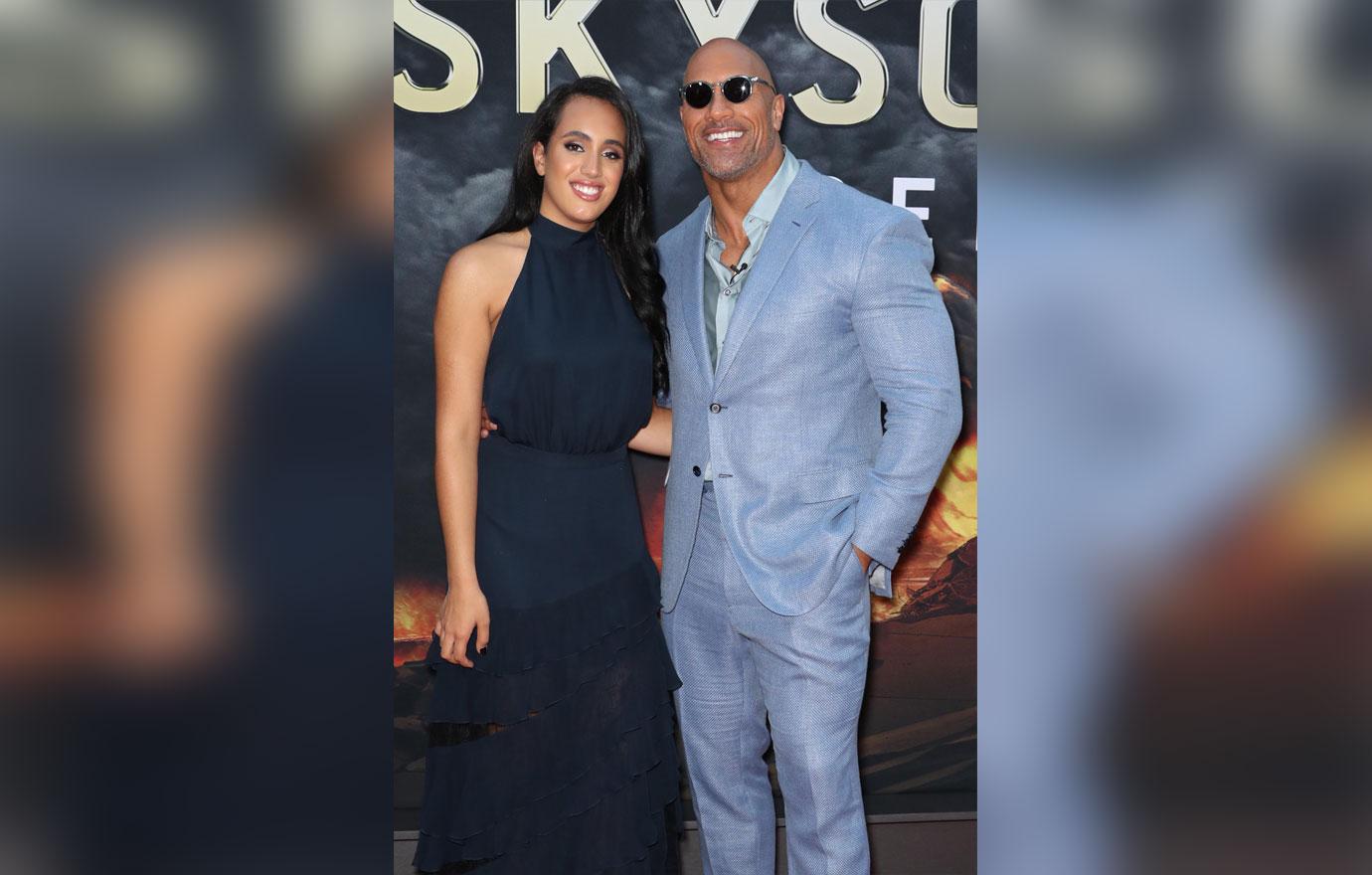 Dwayne johnson skyscraper premiere without girlfriend 1