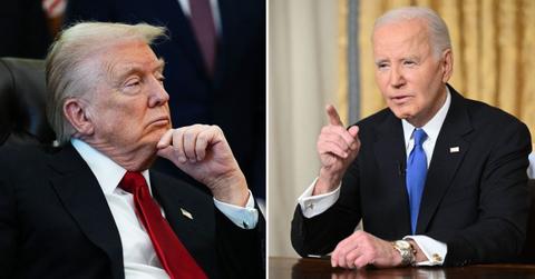 Split photo of Donald Trump and Joe Biden