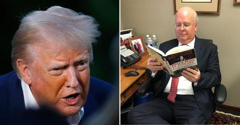 Composite photo of Donald Trump and Karl Rove