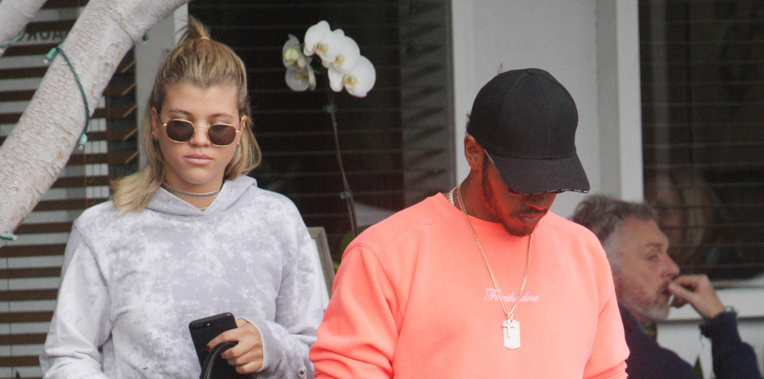 Sofia Richie and Lewis Hamilton lunch date at Mauro&#8217;s Cafe