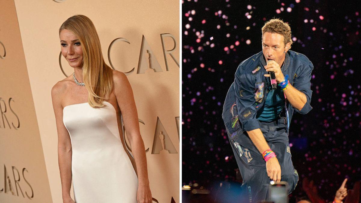 Image of Gwyneth Paltrow and Chris Martin separated in 2014.