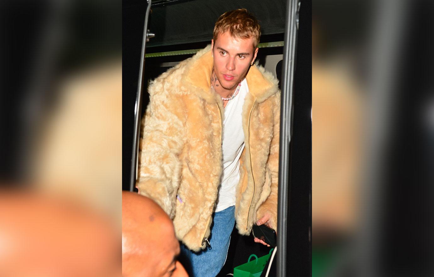 justin bieber outside nice guy nightclub in west hollywood