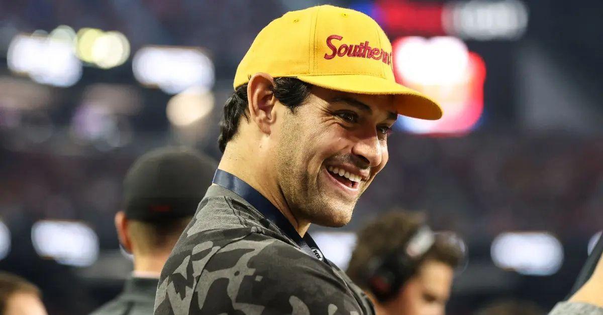 Photo of Mark Sanchez was arrested after being transported to the hospital for his injuries.