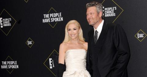 Photo of Gwen Stefani and Blake Shelton.