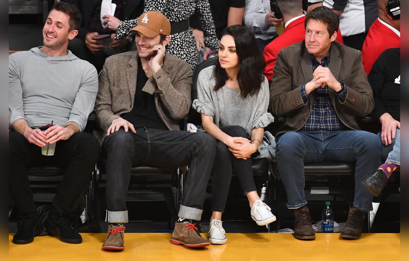 Celebrities At The Los Angeles Lakers Game