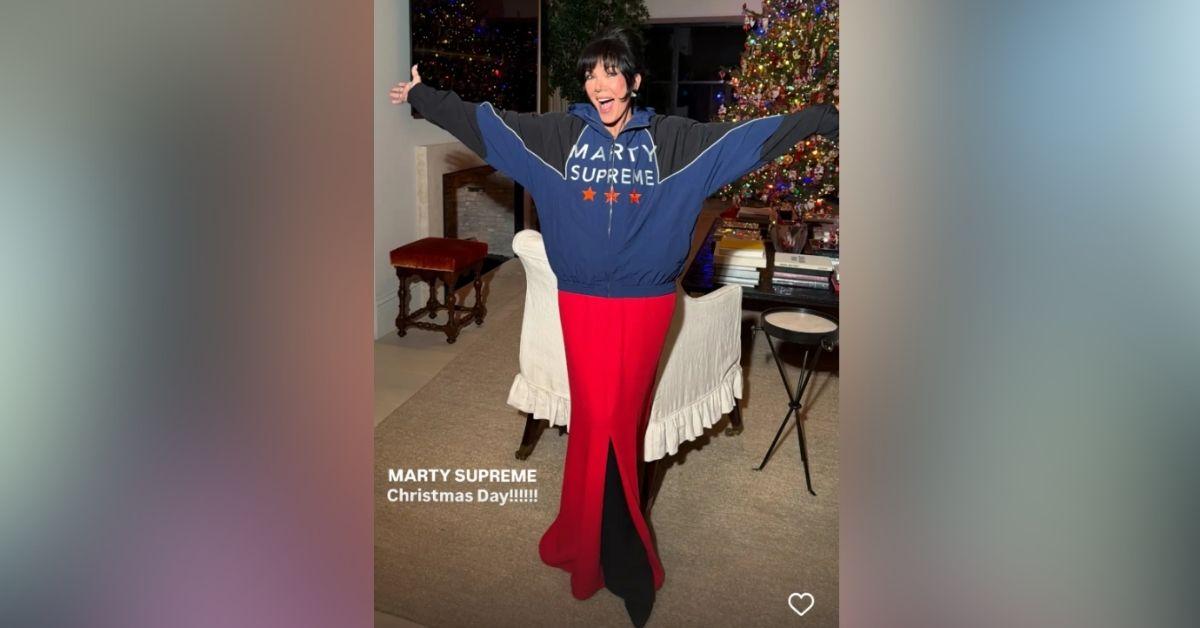 image of Kris Jenner showed support for Timothée Chalamet’s new movie.