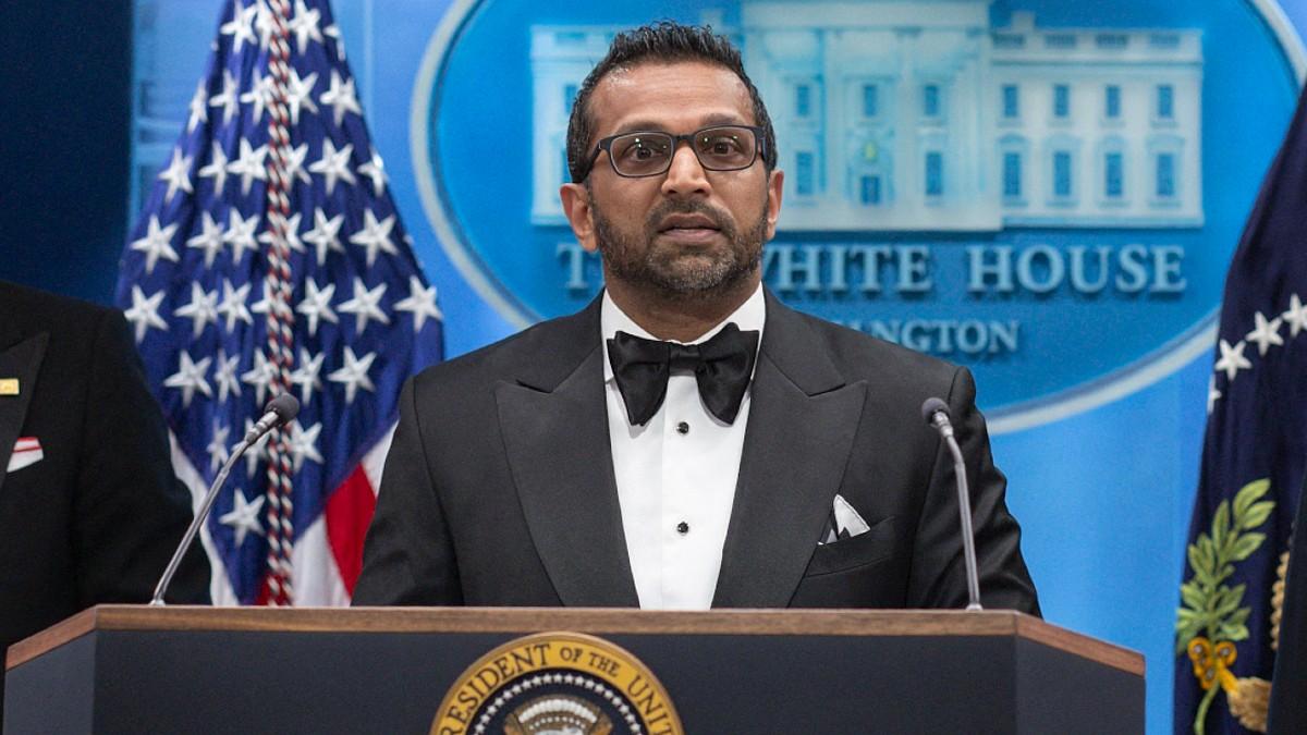 image of Kash Patel didn't seem to move amid the shooting. 