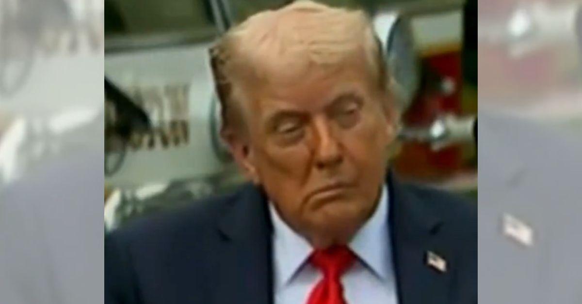 photo of The president displayed a 'droopy' face at the Pentagon on Thursday