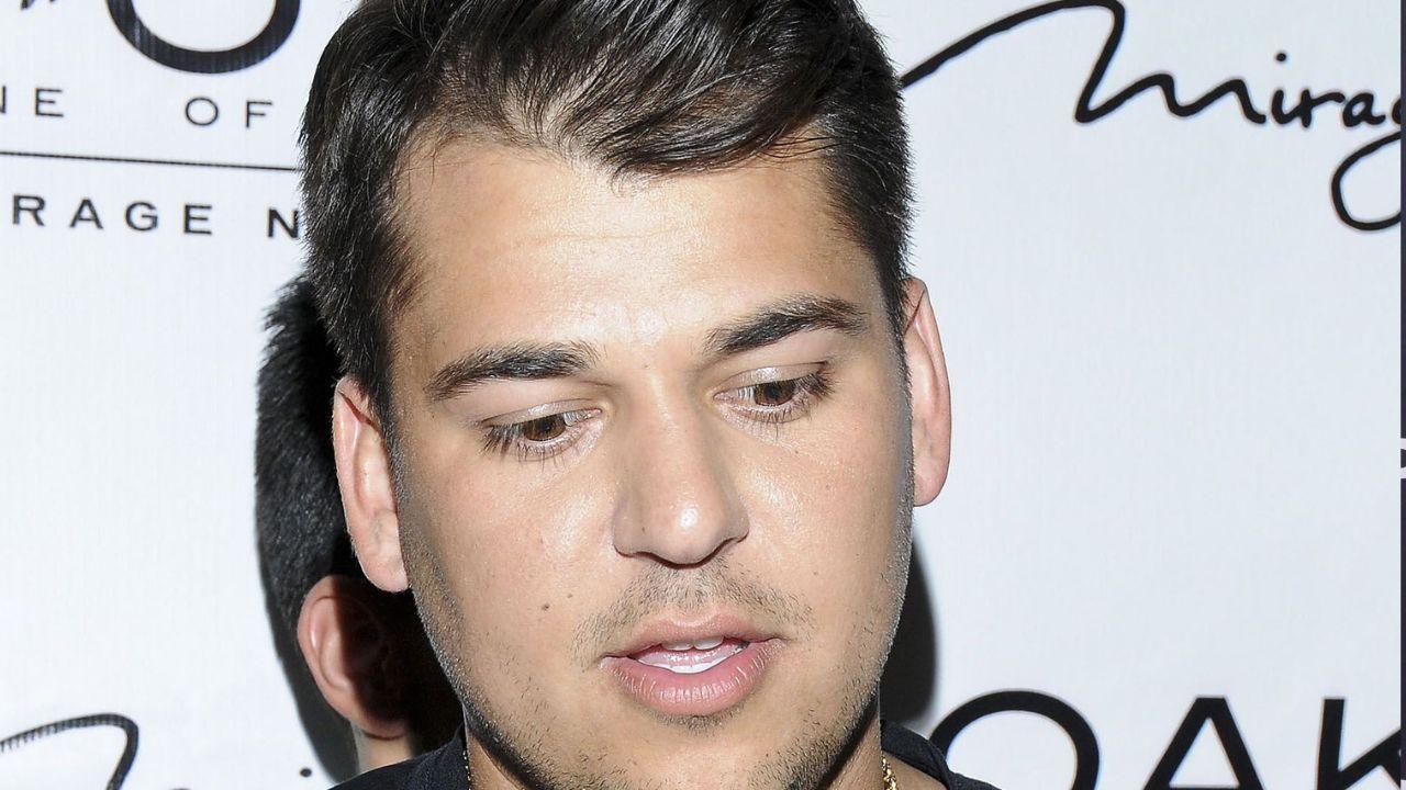 image of Rob Kardashian occasionally pops up for family milestones.