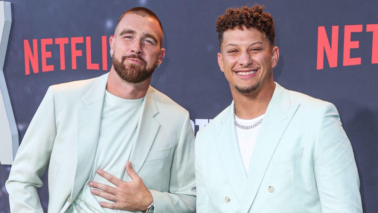 Image of Travis Kelce and Patrick Mahomes.