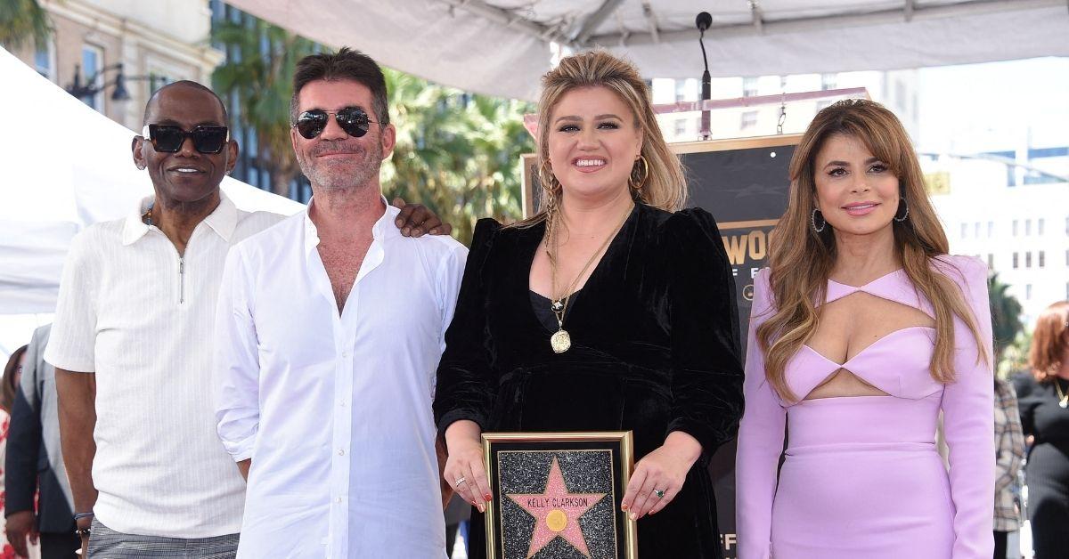 Photo of Randy Jackson, Simon Cowell, Paula Abdul and Kelly Clarkson