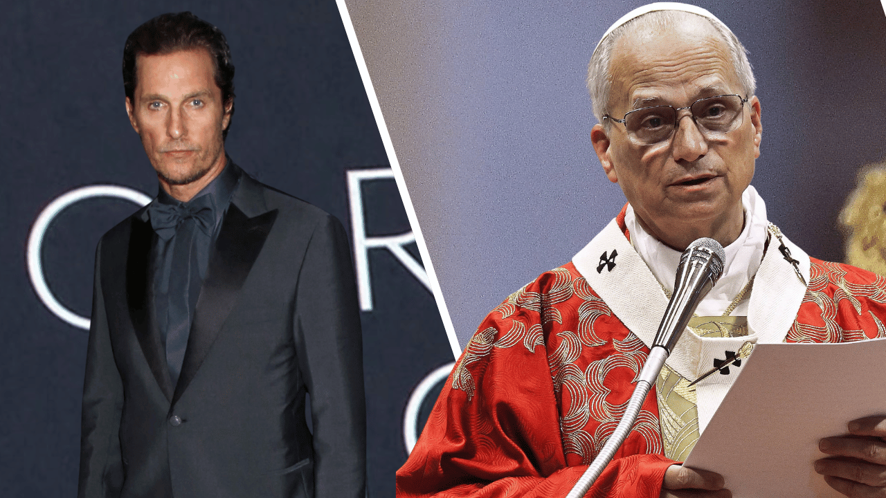 Matthew McConaughey and Pope Leo XIV