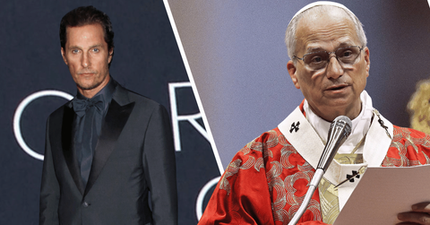 Matthew McConaughey and Pope Leo XIV