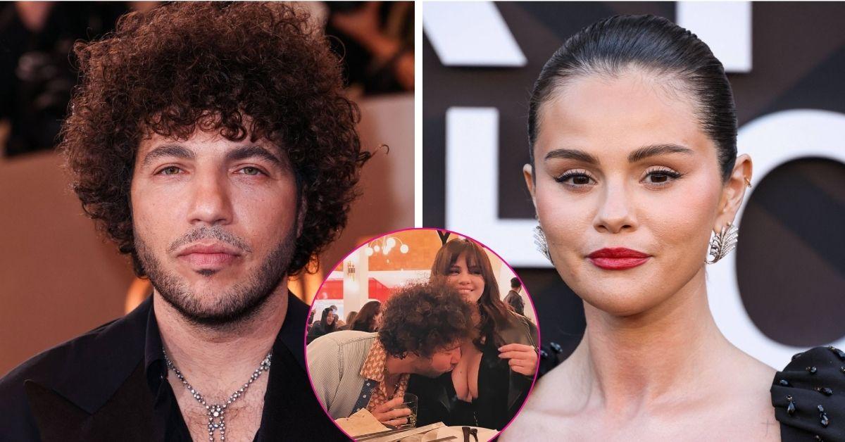 benny blanco kisses selena gomez cheek photo