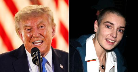 Photo of Donald Trump and Sinéad O’Connor.