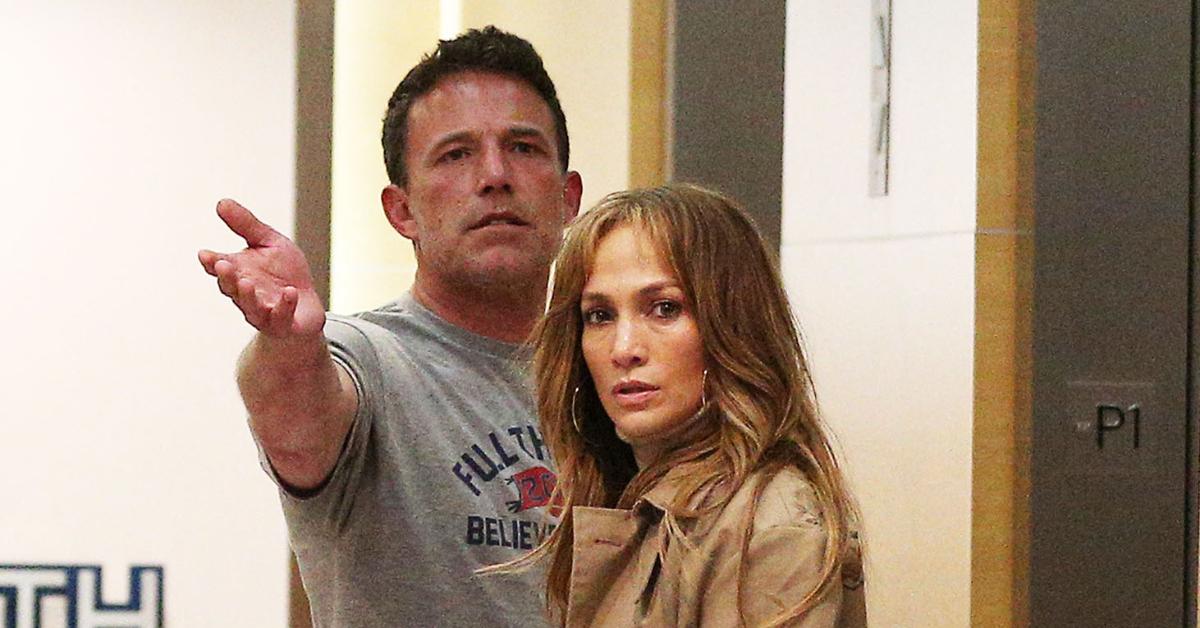 Photo of Ben Affleck and Jennifer Lopez.