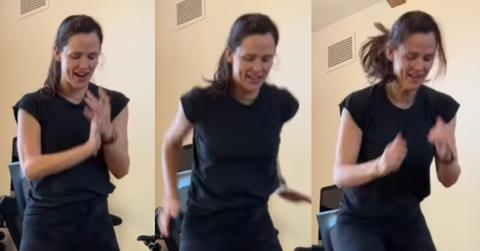 jennifer garner flaunts fit physique morning workout pp