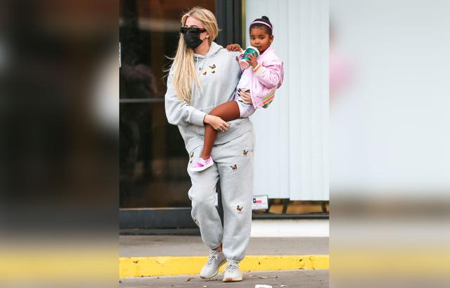 Khloé Kardashian Carries True In Butterfly Embroidered 'Fit