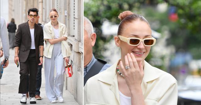 sophie turner and joe jonas during paris fashion week
