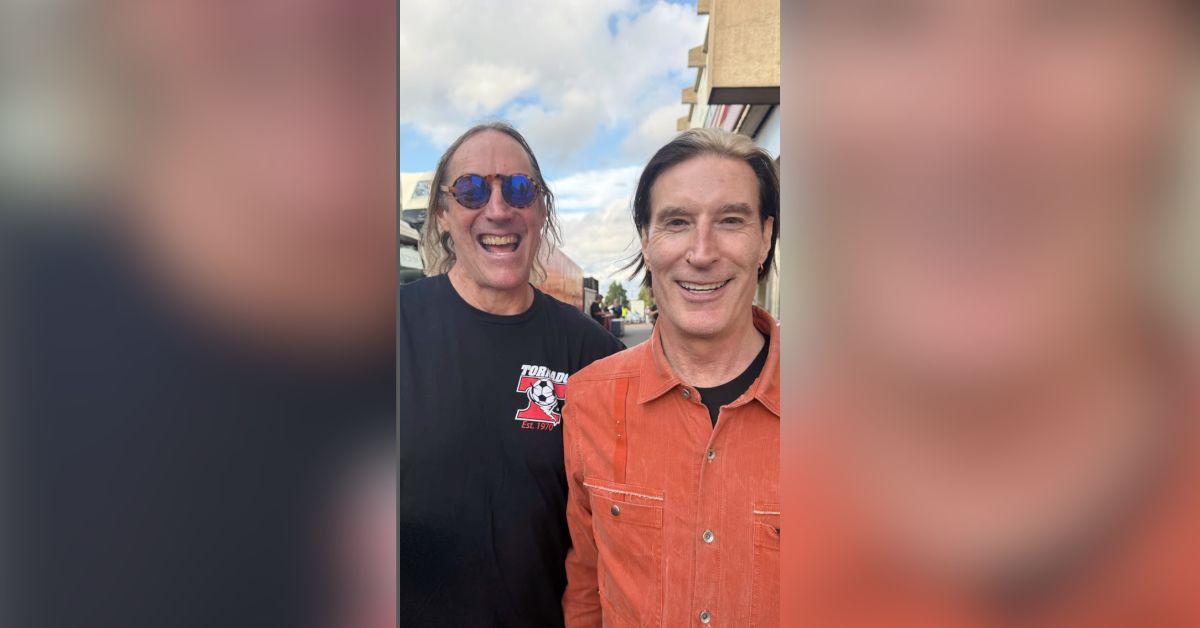 image of Danny Carey, Chad Smith and Travis Barker amped up the crowd with a drum circle cover of 'Symptom of the Universe.'