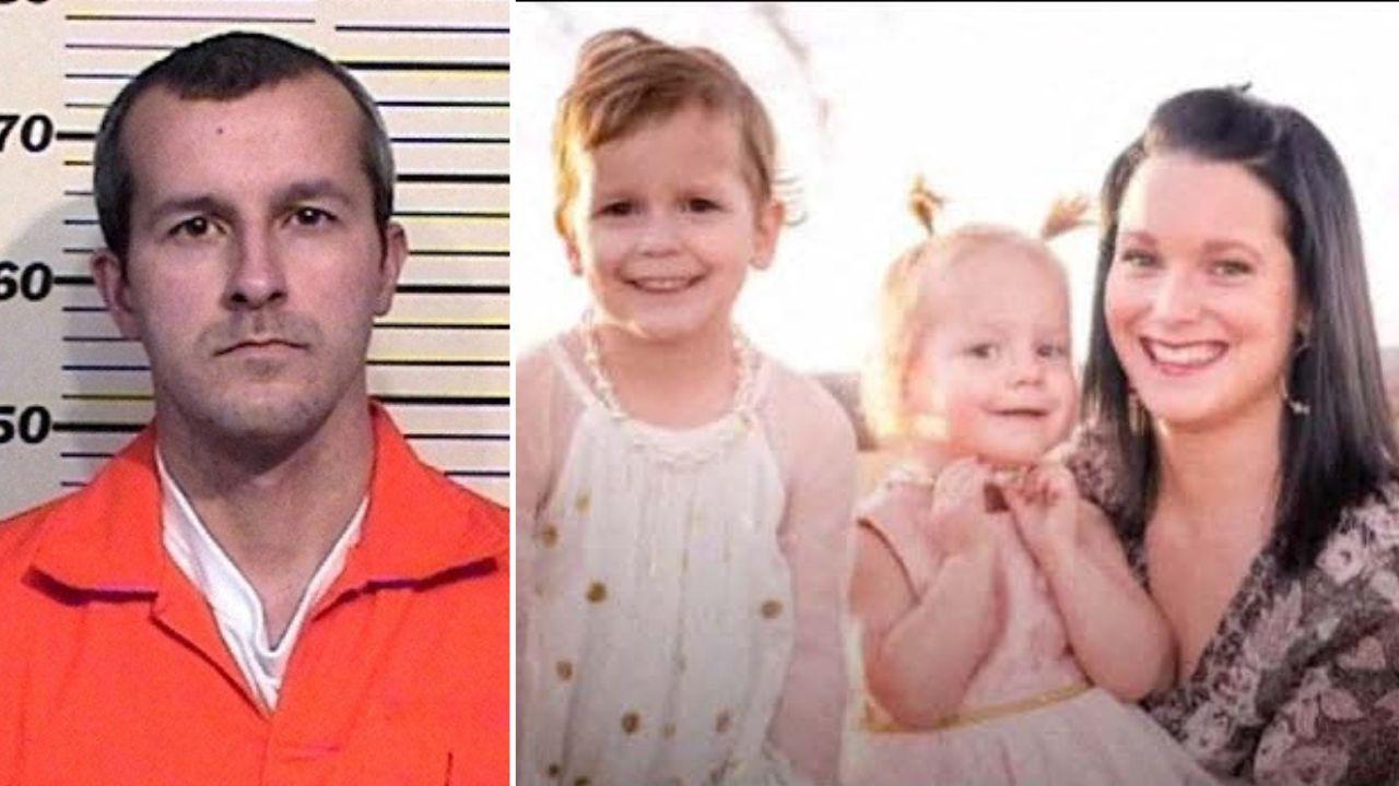 split image of Chris Watts, Shannan Watts, Bella and Celeste