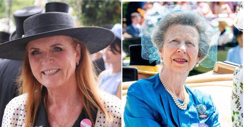 Split photo of Sarah Ferguson and Princess Anne
