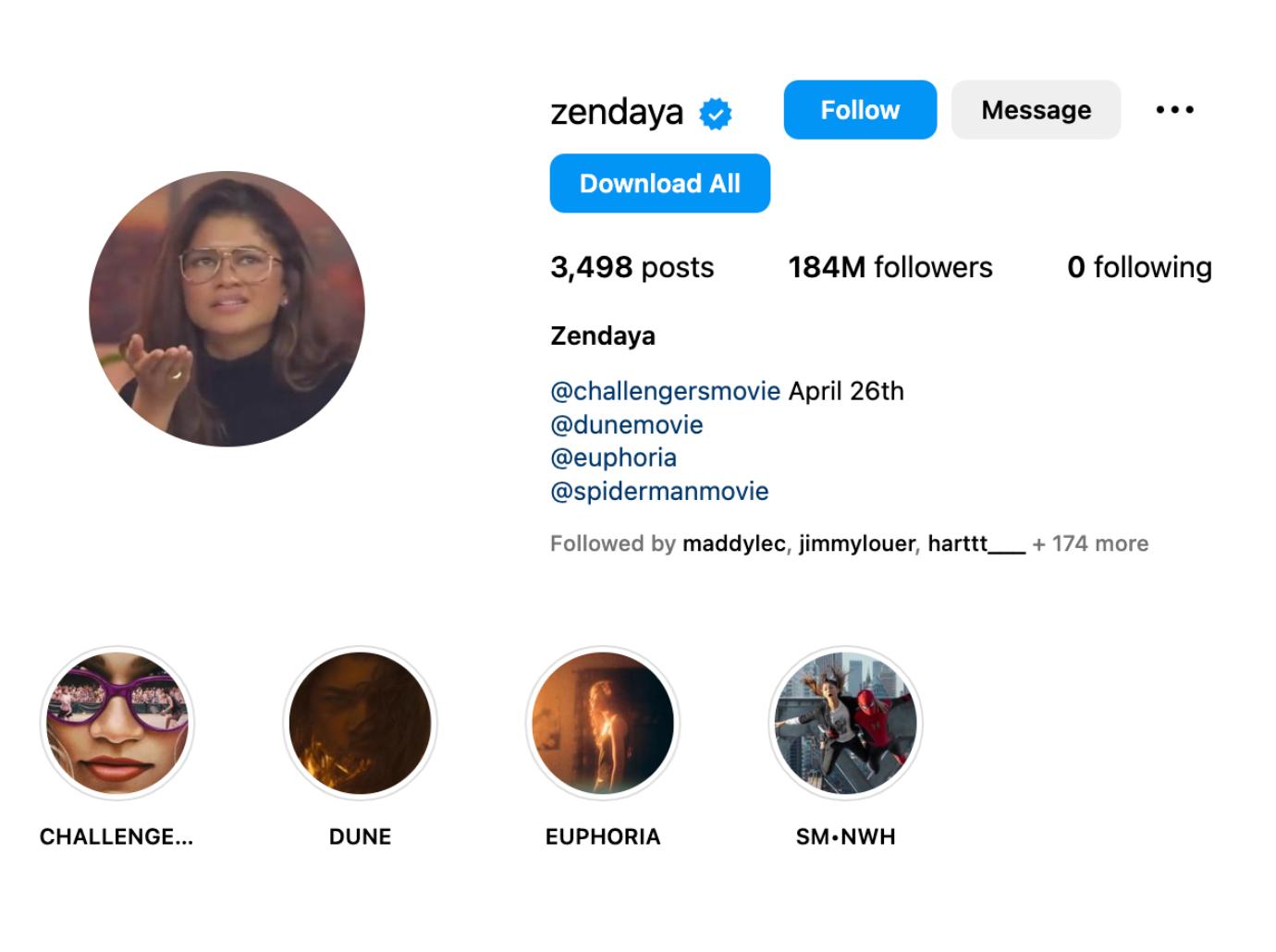 zenday unfollows everyone instagram boyfriend tom holland