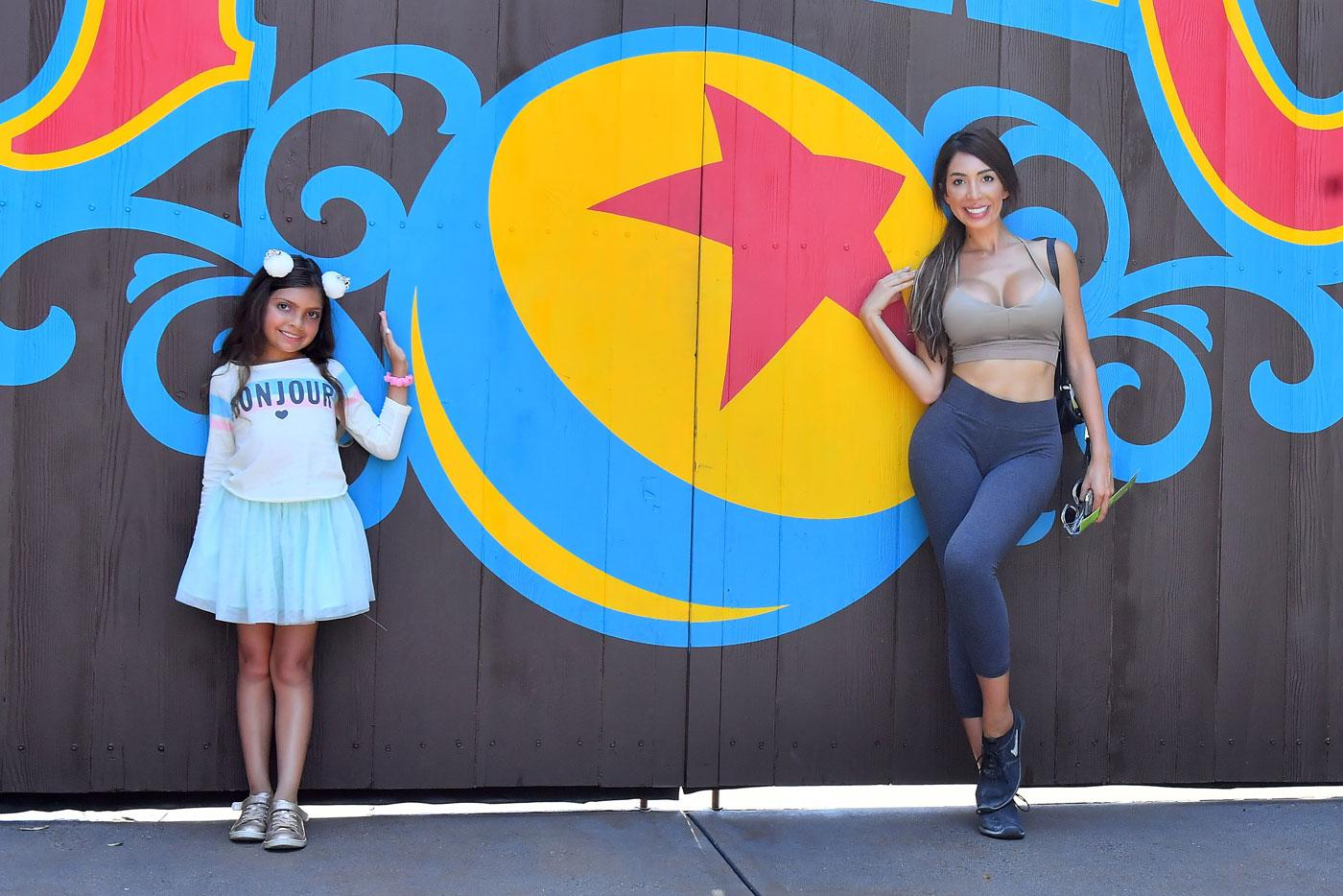 EXCLUSIVE: Farrah Abraham and her daughter Sophia enjoy a fun day at Disney&#8217;s California Adventure