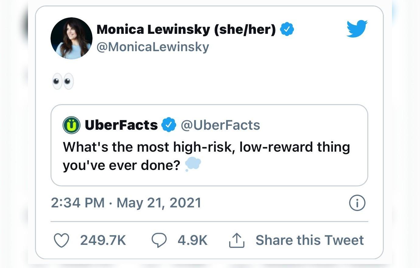 Monica Lewinsky Embraces Her Past Mocks Herself On Social Media
