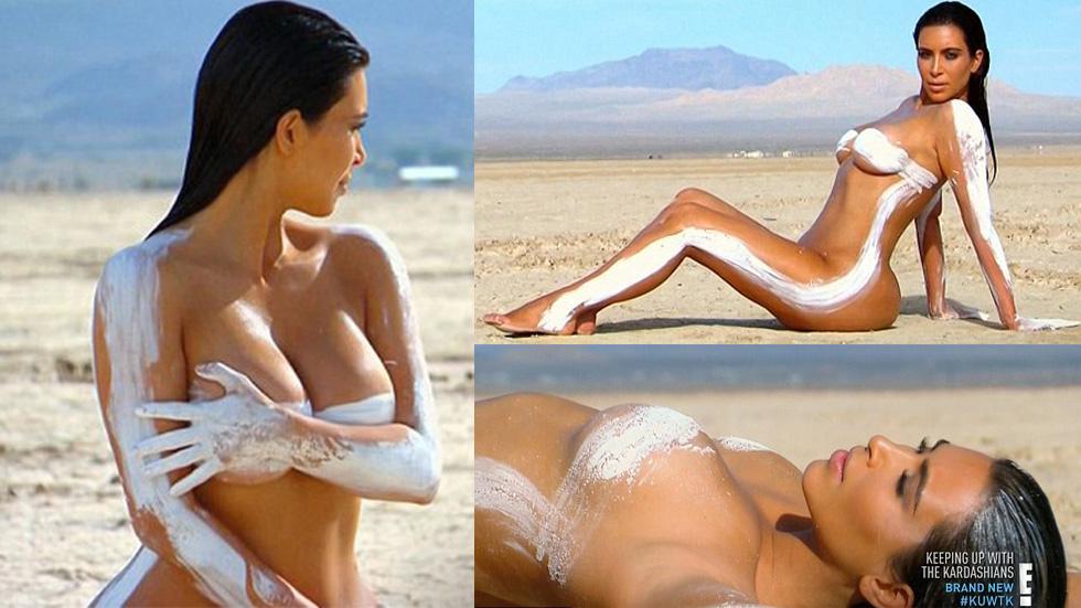 Kim Kardashian did yet another naked photo shoot shown on Keeping Up With t...