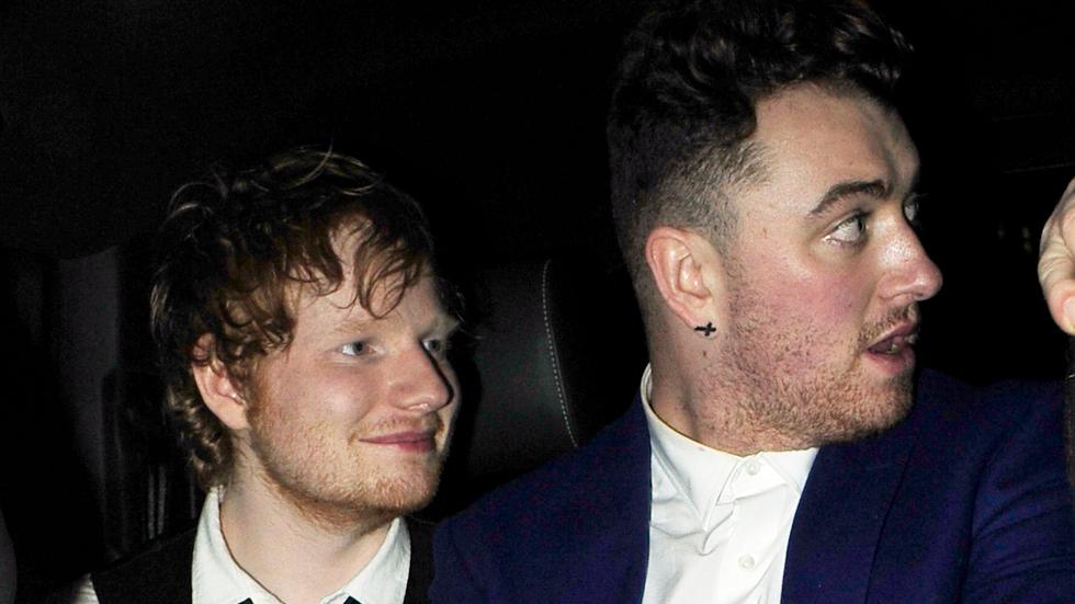 Ed and Sam party together after their Brit Awards triumphs