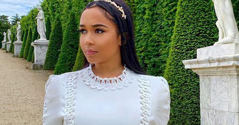 Jordan Craig Poses In A White Dress