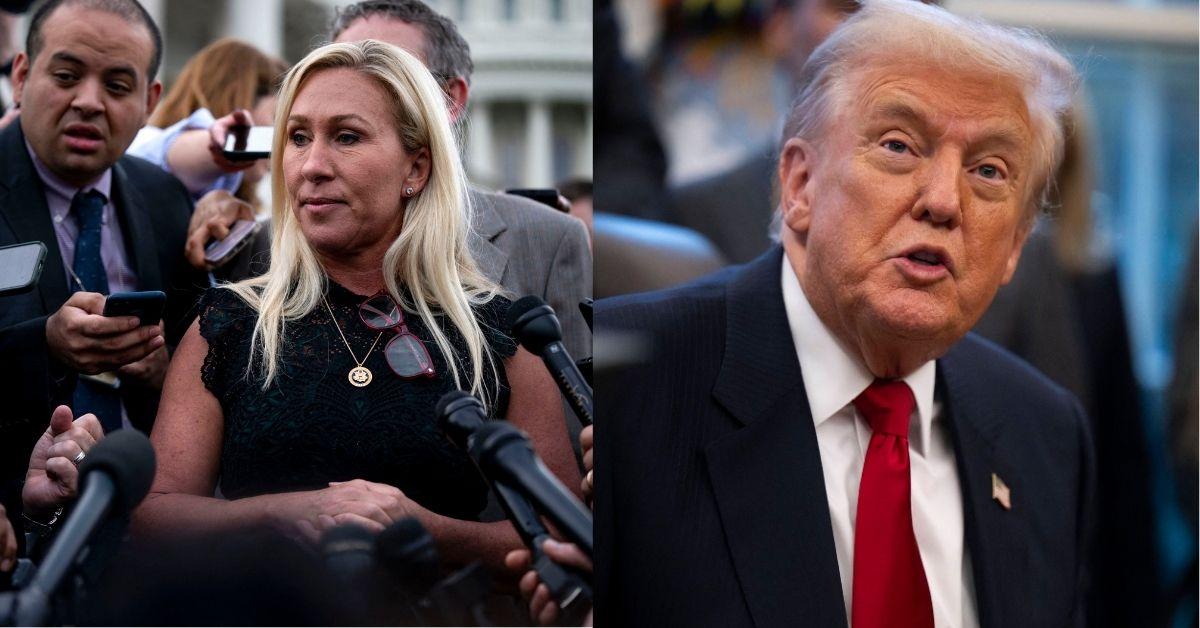 image of Donald Trump still isn't happy that Marjorie Taylor Greene has decided to resign from office early next year. 