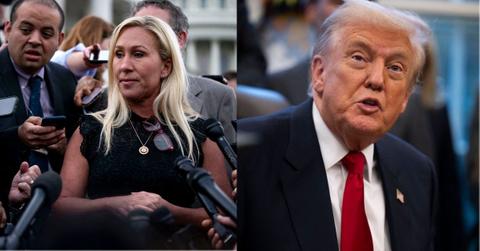 image of Donald Trump still isn't happy that Marjorie Taylor Greene has decided to resign from office early next year.