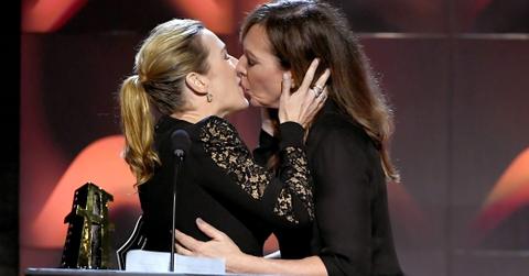 Kate winslet allison janney kiss wide