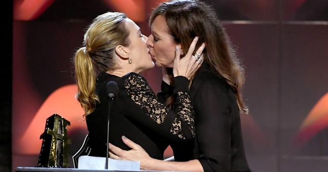 Kate winslet allison janney kiss wide