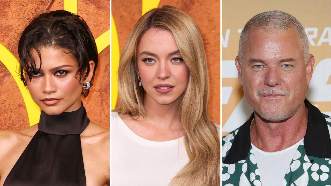 Photo of Zendaya, Sydney Sweeney and Eric Dane.