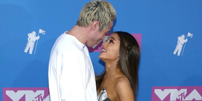 The Ariana Grande and Pete Davidson relationship timeline hit a high at the VMAs.