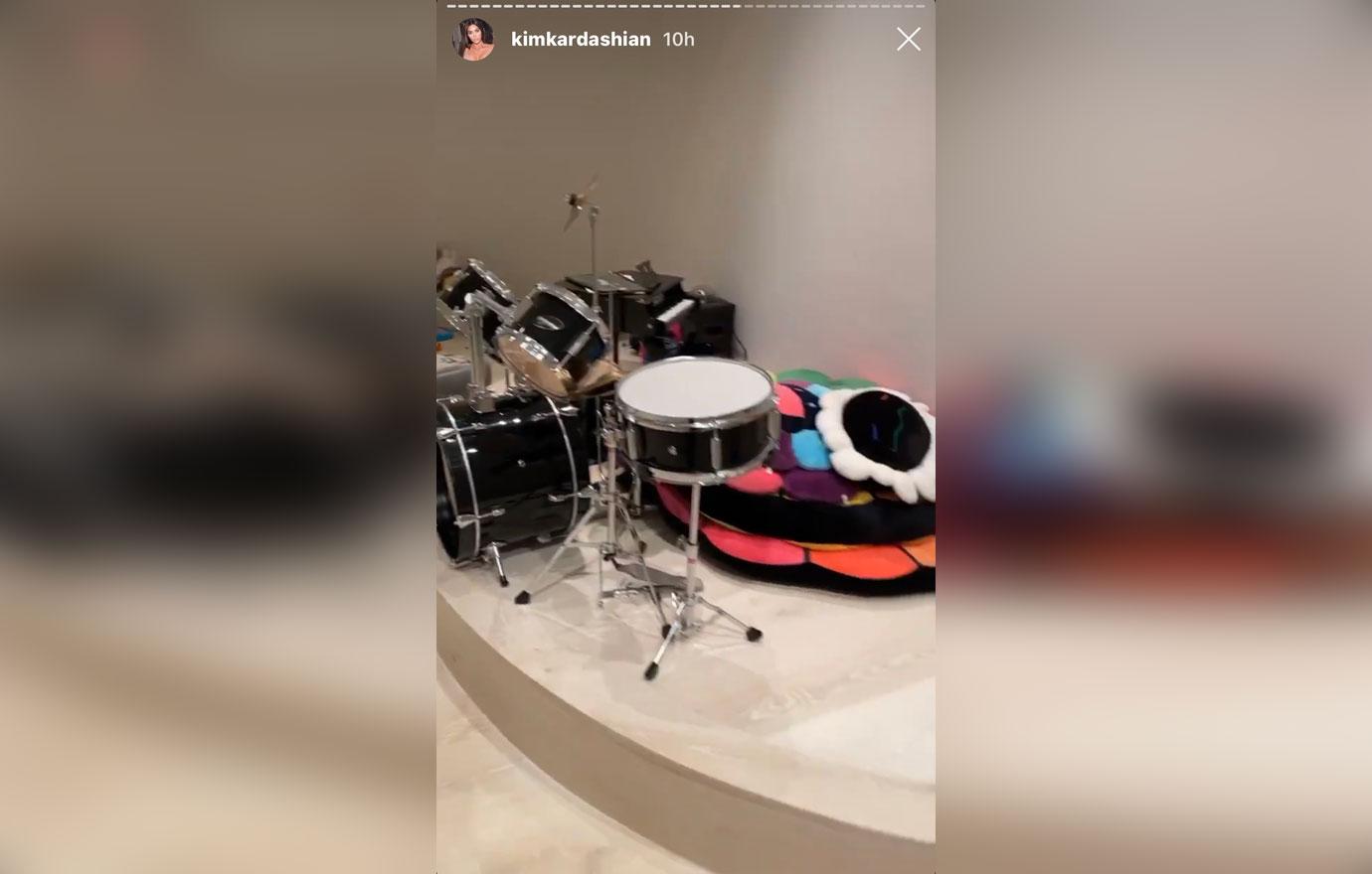 Kim Kardashian Gives Tour Of Her Kids’ Play Room